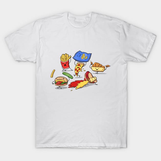 Food Fighters T-Shirt by kantonic